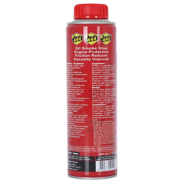444 800 Ml Yağ Ve Duman Kesici Motor Yağı Katkısı - Görsel 2