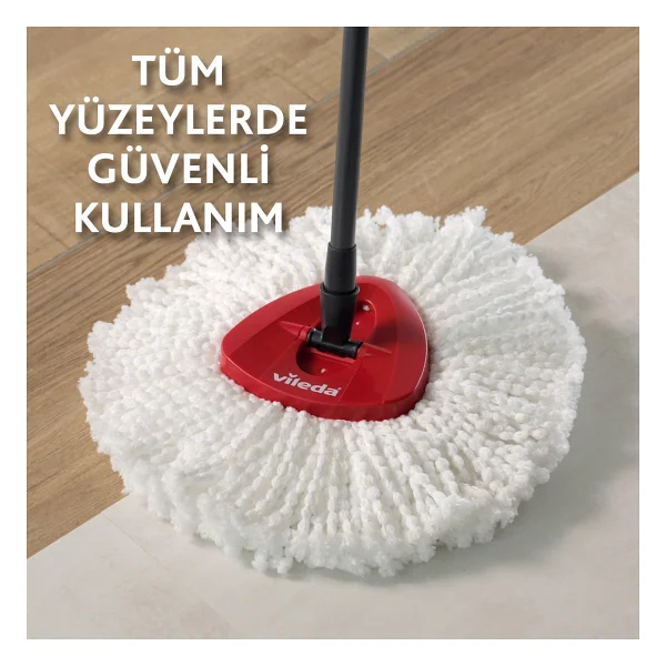 Vileda Turbo Üçgen Başlık Mikrofiber Yedek Paspas 2 Paket - 2'li - Görsel 4