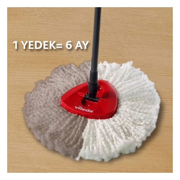 Vileda Turbo Üçgen Başlık Mikrofiber Yedek Paspas 2 Paket - 2'li - Görsel 7
