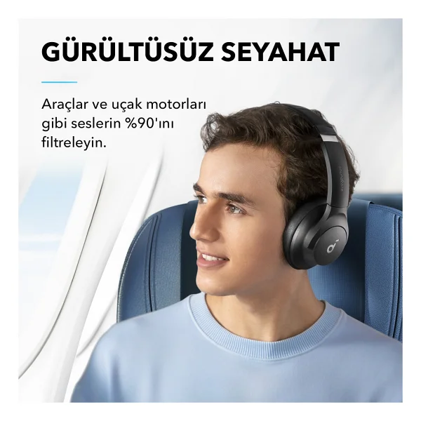Anker Soundcore Life Q20i Siyah Kulak Üstü Bluetooth Kulaklık - Görsel 2