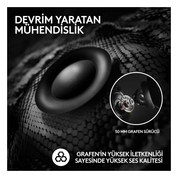 Logitech G Pro X 2 Lightspeed 7.1 Kablolu/Kablosuz Kulak Üstü Oyuncu Kulaklığı - Görsel 4