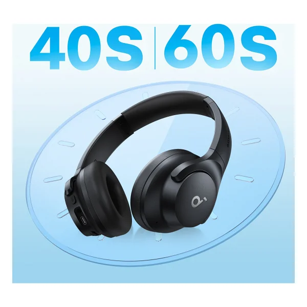 Anker Soundcore Life Q20i Siyah Kulak Üstü Bluetooth Kulaklık - Görsel 5