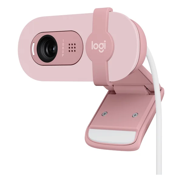Logitech Brio 100 Pembe Full HD 1080p Mikrofonlu Webcam - Görsel 10