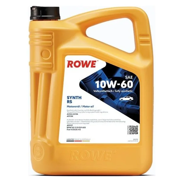 Rowe Hightec Synth RS 10W-60 5 lt Motor Yağı - Görsel 3