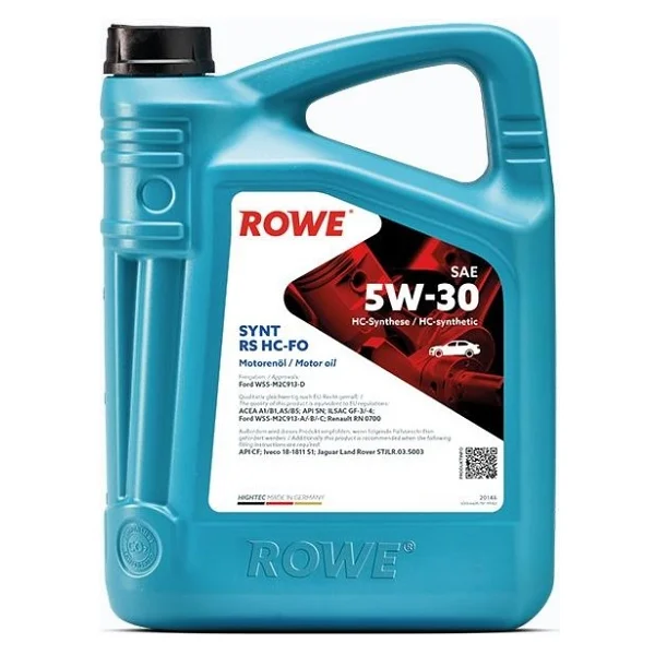 Rowe Hightec Synt RS 5W-30 HC-FO 5 lt Motor Yağı - Görsel 3