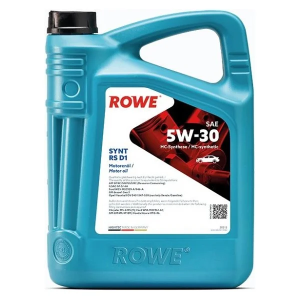 Rowe Hightec Synt Rs D1 5w-30 4 Lt Motor Yağı - Görsel 3