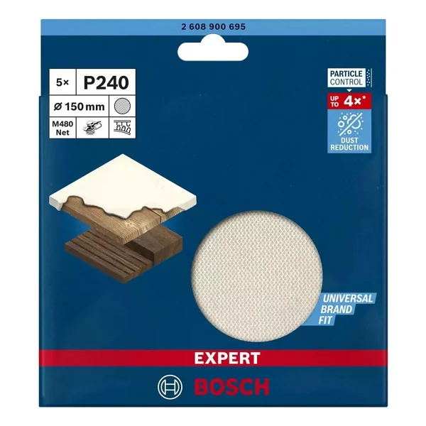 Bosch M480 150 Mm 240 Kum Elek Telli Ağ Zımpara 2608900695 - Görsel 3