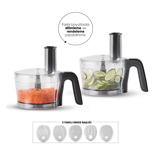 Karaca Mastermaid Power Multifunctional 10in1 Rosegold 2000 W Gıda Hazırlama Seti - Görsel 4