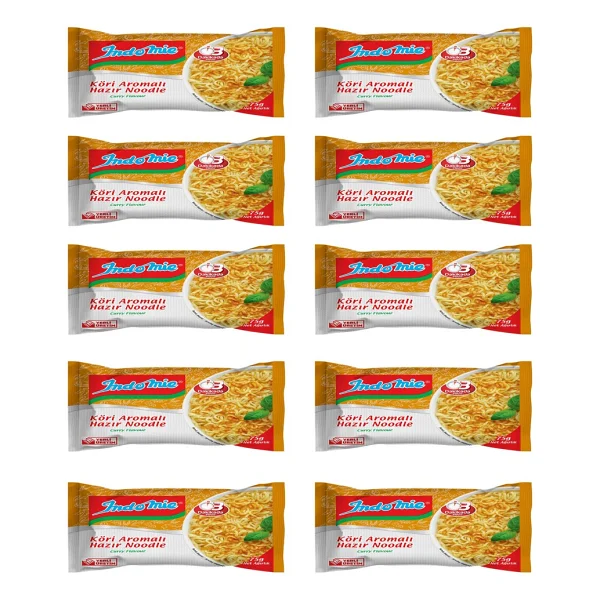 Indomie Köri Aromalı Hazır Noodle 10'lu - Görsel 2