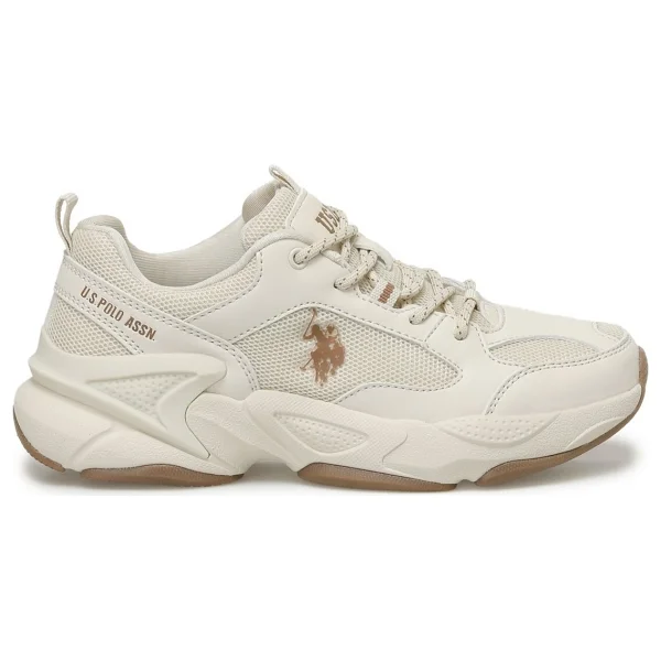 U.S. Polo Assn Maybe Bej Kadın Sneaker - Görsel 7
