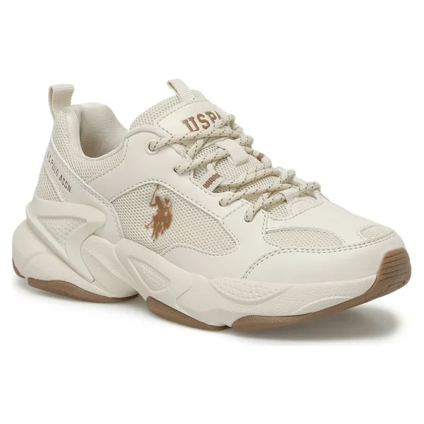 U.S. Polo Assn Maybe Bej Kadın Sneaker - Görsel 2