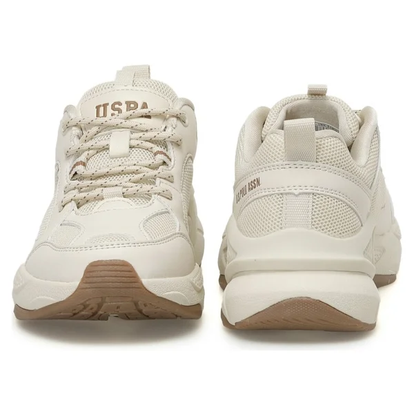 U.S. Polo Assn Maybe Bej Kadın Sneaker - Görsel 5