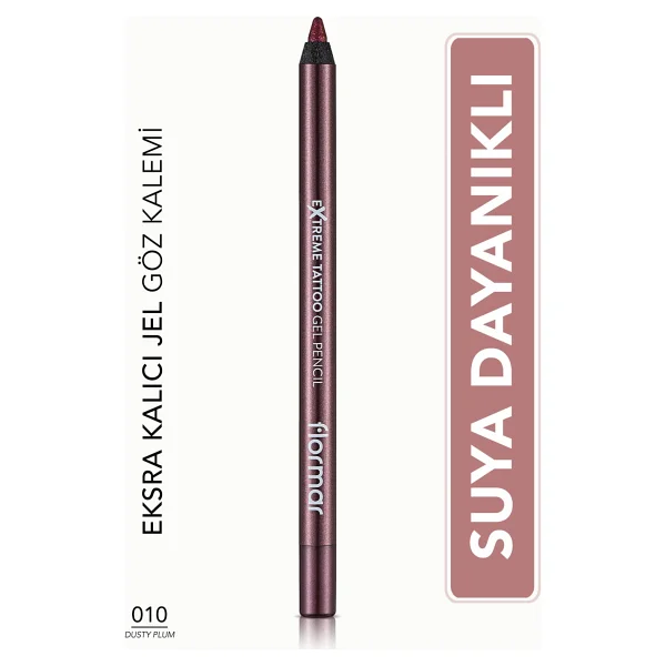 Flormar Extreme Tattoo Gel Pencil 010 Dusty Plum Göz Kalemi - Görsel 9
