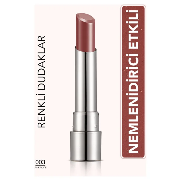 Flormar Sheer Up Parlak Bitişli Nemlendirici 003 Pinky Nude Stick Ruj - Görsel 10