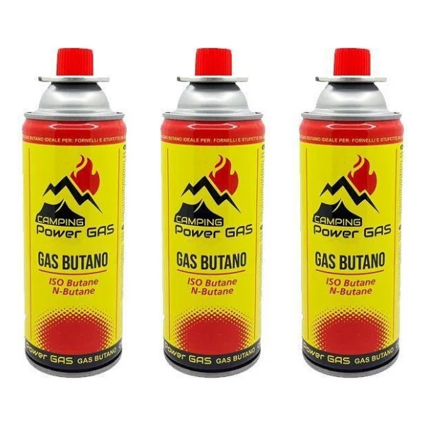 Campıng Tıme Çakmaklı Pürmüz Set 6 Adet Bütan Propan Kamp Gazı Kartuş 400ml 227gr - Kırmızı - Sarı - Görsel 5