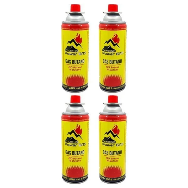 Campıng Tıme Çakmaklı Pürmüz Set 6 Adet Bütan Propan Kamp Gazı Kartuş 400ml 227gr - Kırmızı - Sarı - Görsel 6