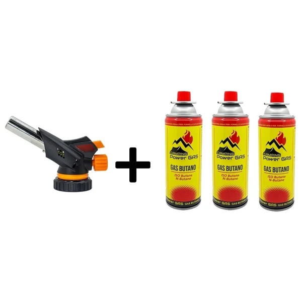 Campıng Tıme Çakmaklı Pürmüz Set 6 Adet Bütan Propan Kamp Gazı Kartuş 400ml 227gr - Kırmızı - Sarı - Görsel 7