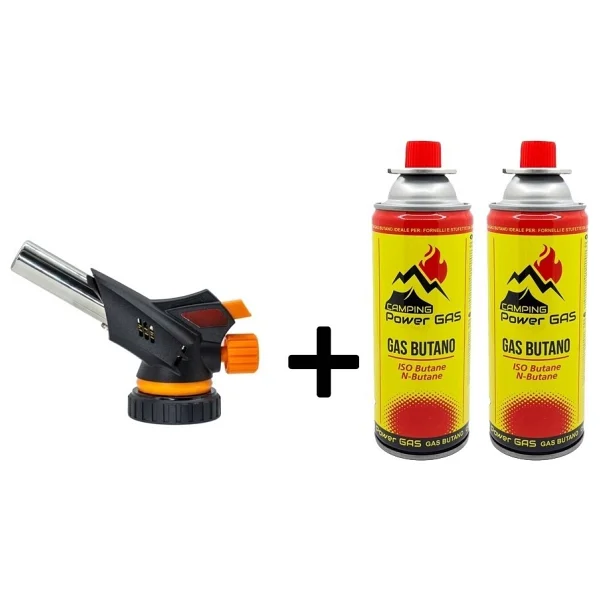 Campıng Tıme Çakmaklı Pürmüz Set 6 Adet Bütan Propan Kamp Gazı Kartuş 400ml 227gr - Kırmızı - Sarı - Görsel 4