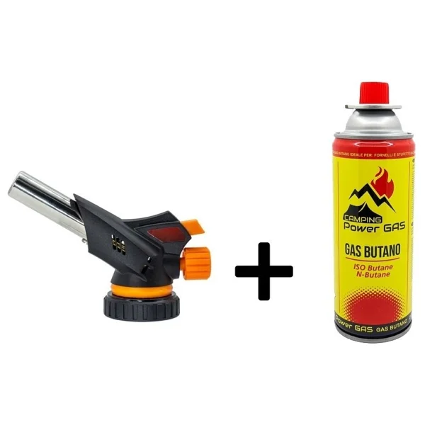 Campıng Tıme Çakmaklı Pürmüz Set 6 Adet Bütan Propan Kamp Gazı Kartuş 400ml 227gr - Kırmızı - Sarı - Görsel 3