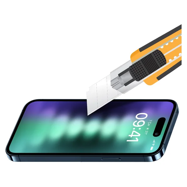 Buff iPhone 15 Plus 5d Glass Ekran Koruyucu Şeffaf - Görsel 3
