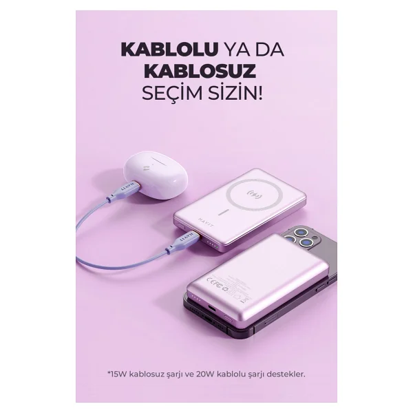 Havit 10000 mAh MagSafe Powerbank - Görsel 2