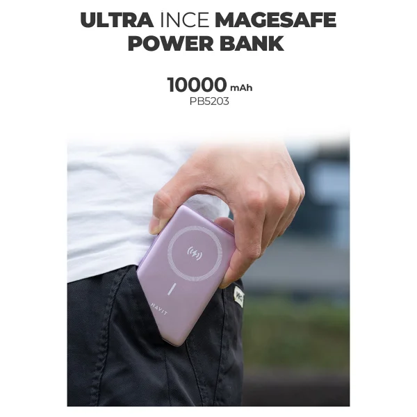 Havit 10000 mAh MagSafe Powerbank - Görsel 4