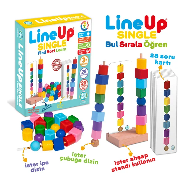 Circle Toys Line Up Bul Sırala Öğren - Görsel 10
