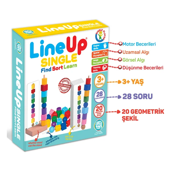 Circle Toys Line Up Bul Sırala Öğren - Görsel 2