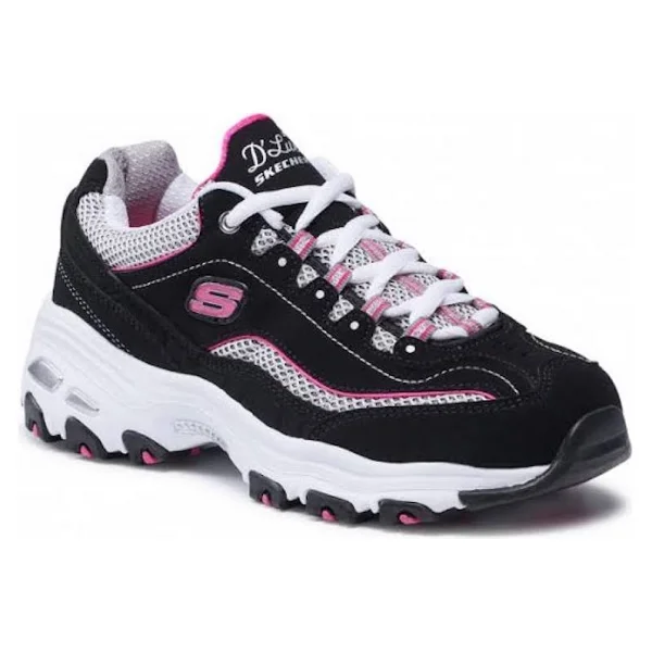 Skechers D'lites Biggest Fan 11930 Bkw Siyah-Beyaz Kadın Spor Ayakkabı - Görsel 2