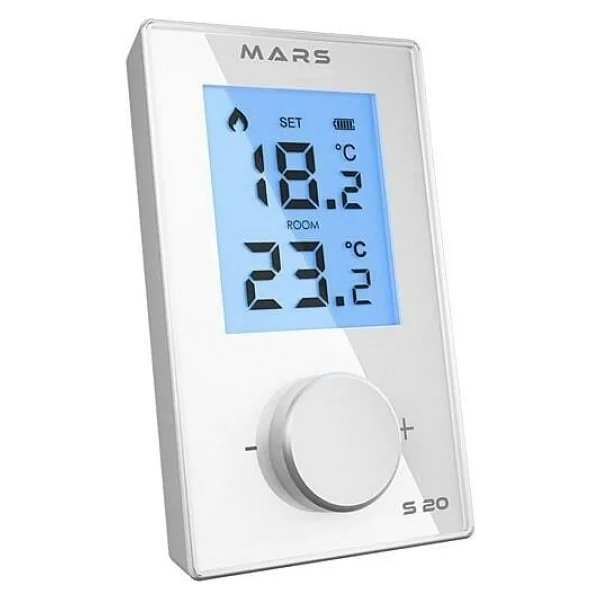 Mars S20 Beyaz Kablosuz Dijital Termostat - Görsel 2