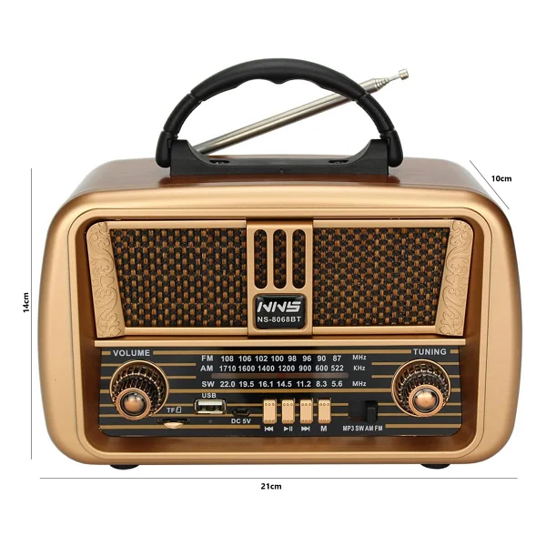 Nns Ns-8068bt Nostaljik Radyo - Görsel 3