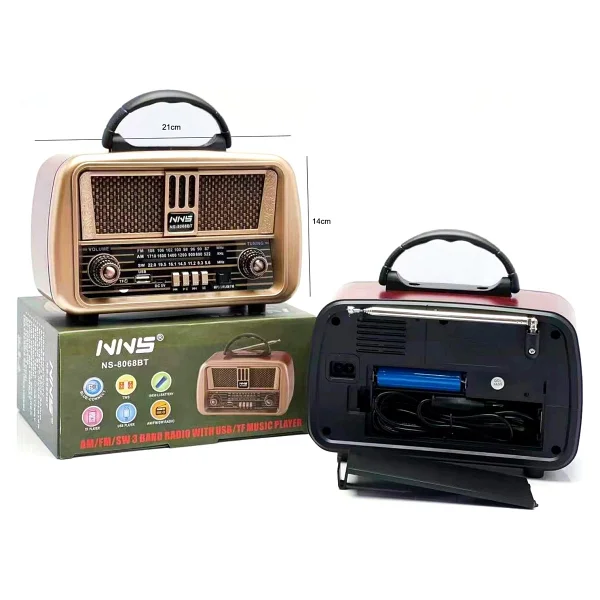 Nns Ns-8068bt Nostaljik Radyo - Görsel 2