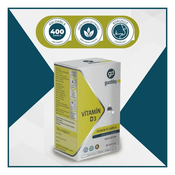 Goodday Vitamin D3 Damla 20 Ml - Görsel 7