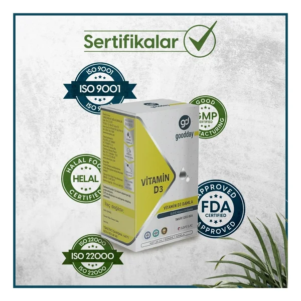 Goodday Vitamin D3 Damla 20 Ml - Görsel 8