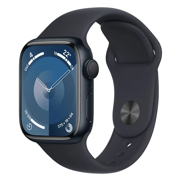 Apple Watch Series 9 GPS 41mm Gece Yarısı Alüminyum Kasa Ve Gece Yarısı Spor Kordon Akıllı Saat - Görsel 6