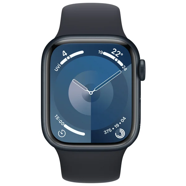 Apple Watch Series 9 GPS 41mm Gece Yarısı Alüminyum Kasa Ve Gece Yarısı Spor Kordon Akıllı Saat - Görsel 2