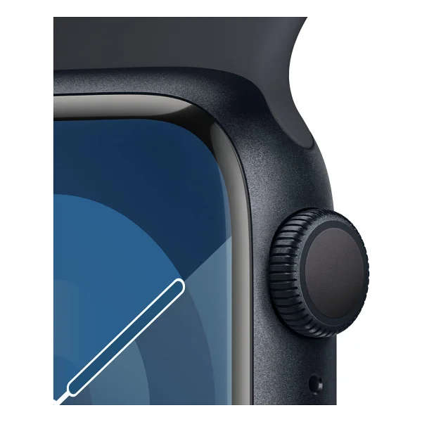 Apple Watch Series 9 GPS 41mm Gece Yarısı Alüminyum Kasa Ve Gece Yarısı Spor Kordon Akıllı Saat - Görsel 3