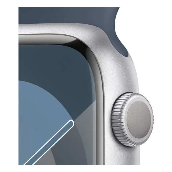 Apple Watch Series 9 GPS 45mm Gümüş Rengi Alüminyum Kasa Ve Fırtına Mavisi Spor Kordon Akıllı Saat - Görsel 3