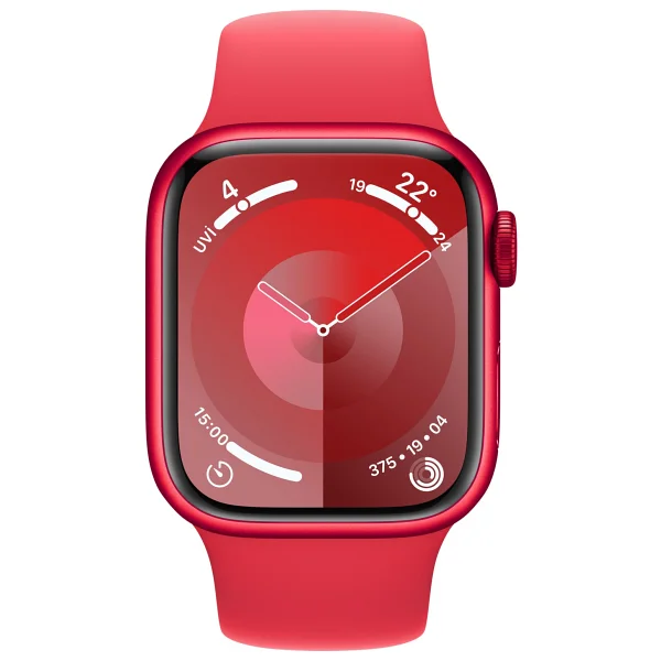 Apple Watch Series 9 GPS 41mm Kırmızı Alüminyum Kasa Ve Kırmızı Spor Kordon Akıllı Saat - Görsel 2
