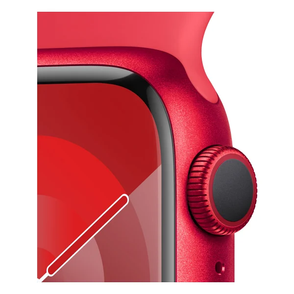 Apple Watch Series 9 GPS 41mm Kırmızı Alüminyum Kasa Ve Kırmızı Spor Kordon Akıllı Saat - Görsel 3
