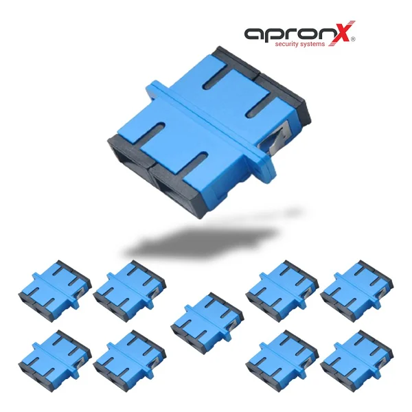 Apronx 10 Adet Sc-Sc Sm Dx Fiber Optik Adaptör - Görsel 2