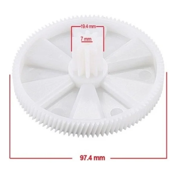 Populer Kenwood Mg300/400/450/470/500 Pg500 Mg520 Mg510 Kw650740 Kıyma Makinesi Büyük Dişli Uyumlu - Görsel 3