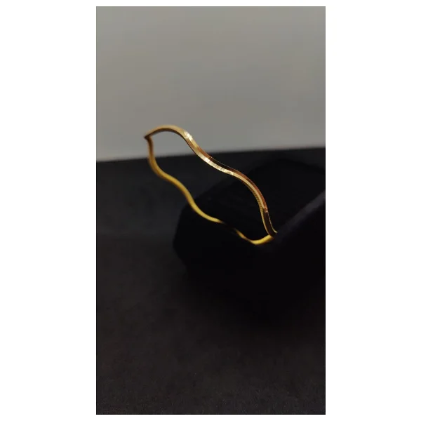 22 Ayar 10 Gram Ajda Dalgalı Bilezik - Görsel 8