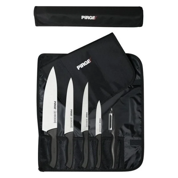 Pirge Ecco 38402 Çantalı 5 Parça Bıçak Seti - Görsel 9