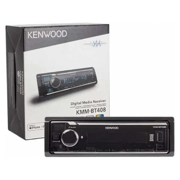 Kenwood Kmm-Bt408 Kumandasız Bluetooth Oto Teyp 3 Amfi Çıkışlı USB Aux Siyah Renkli Profesyonel Medya Çalar - Görsel 2