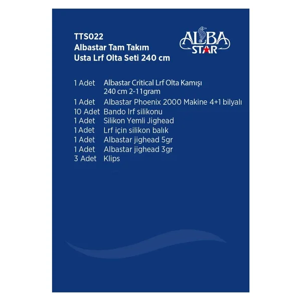 Alba Star Tam Takım Usta Lrf Olta Seti Tts022 - 240cm - Görsel 2