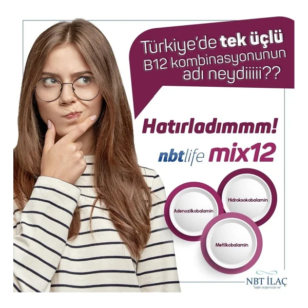 Nbt Life Mix Vitamin B12 30 Kapsül 2 Adet - Görsel 2