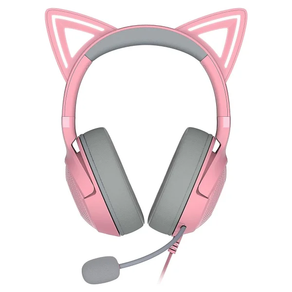 Razer Kraken Kitty V2 RZ04-04730200-R3M1 RGB 7.1 USB Kablolu Kulak Üstü Oyuncu Kulaklığı - Görsel 2