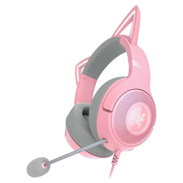 Razer Kraken Kitty V2 RZ04-04730200-R3M1 RGB 7.1 USB Kablolu Kulak Üstü Oyuncu Kulaklığı - Görsel 3
