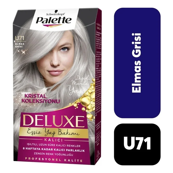 Palette Deluxe U71 Buzul Grisi Saç Boyası - Görsel 2